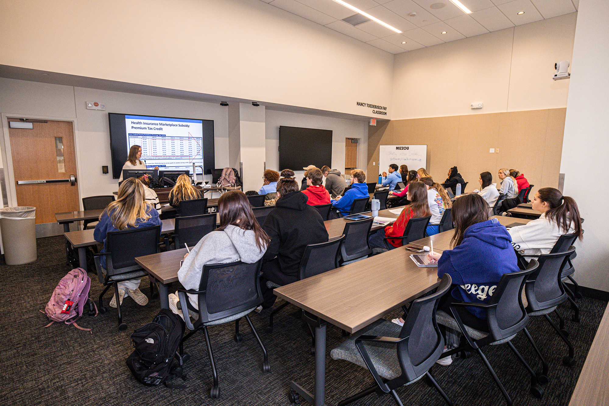 A new classroom space in Clark Hall.