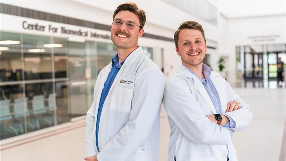 Marcus Mallen and Brian Blankenship at School of Medicine